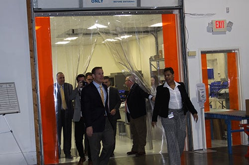 Congressman Ted Budd tours facility